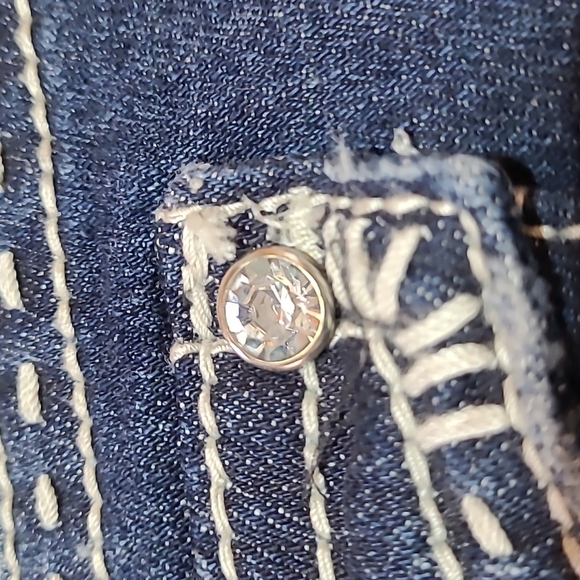 MISS ME BERMUDA FLAP POCKETS DENIM JEAN SHORTS - Picture 11 of 11